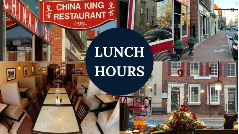 When Does China King Serve Lunch