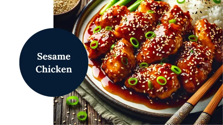 Beautifully Presented Sesame Chicken