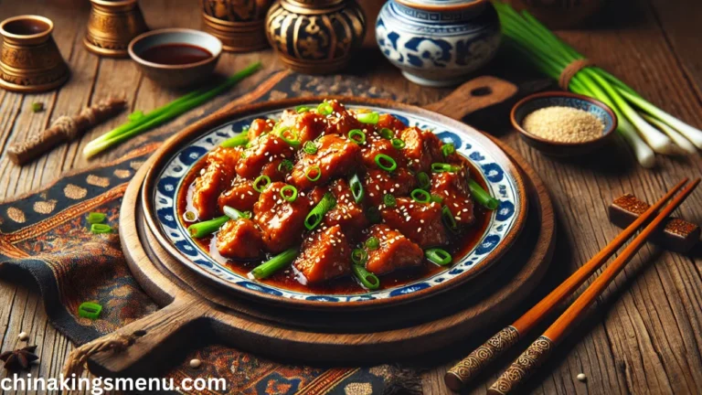 Mongolian Pork - China King Menu