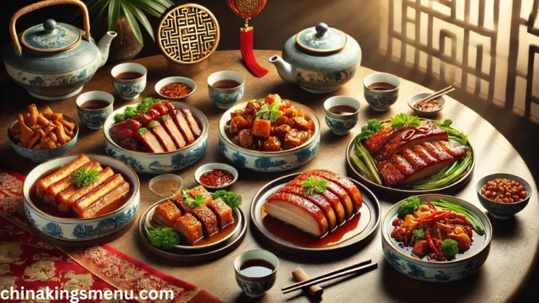 China King Pork Menu from China King Menu