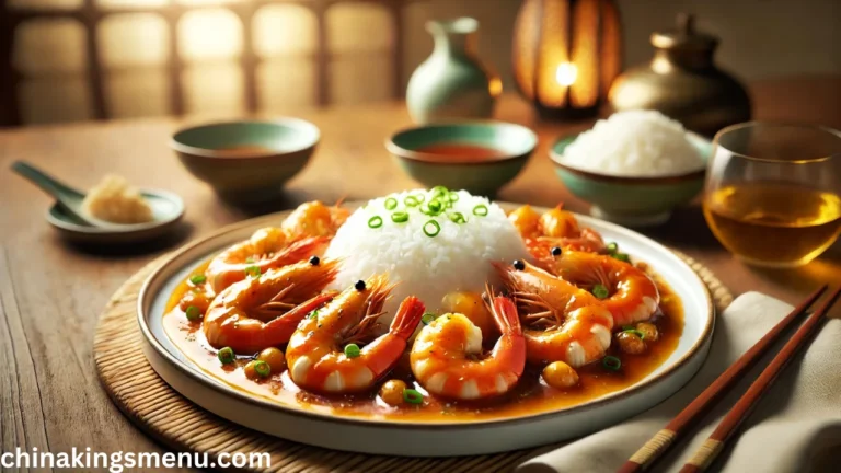 China King Menu-Shrimp in Lobster Sauce